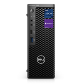 Dell Precision 3000 Series T3240 Compact Workstation Desktop, Intel Xeon W-1250, Wired KB & Mouse, Display Ports, RJ-45, Wi-Fi, Windows 11 Pro, Black